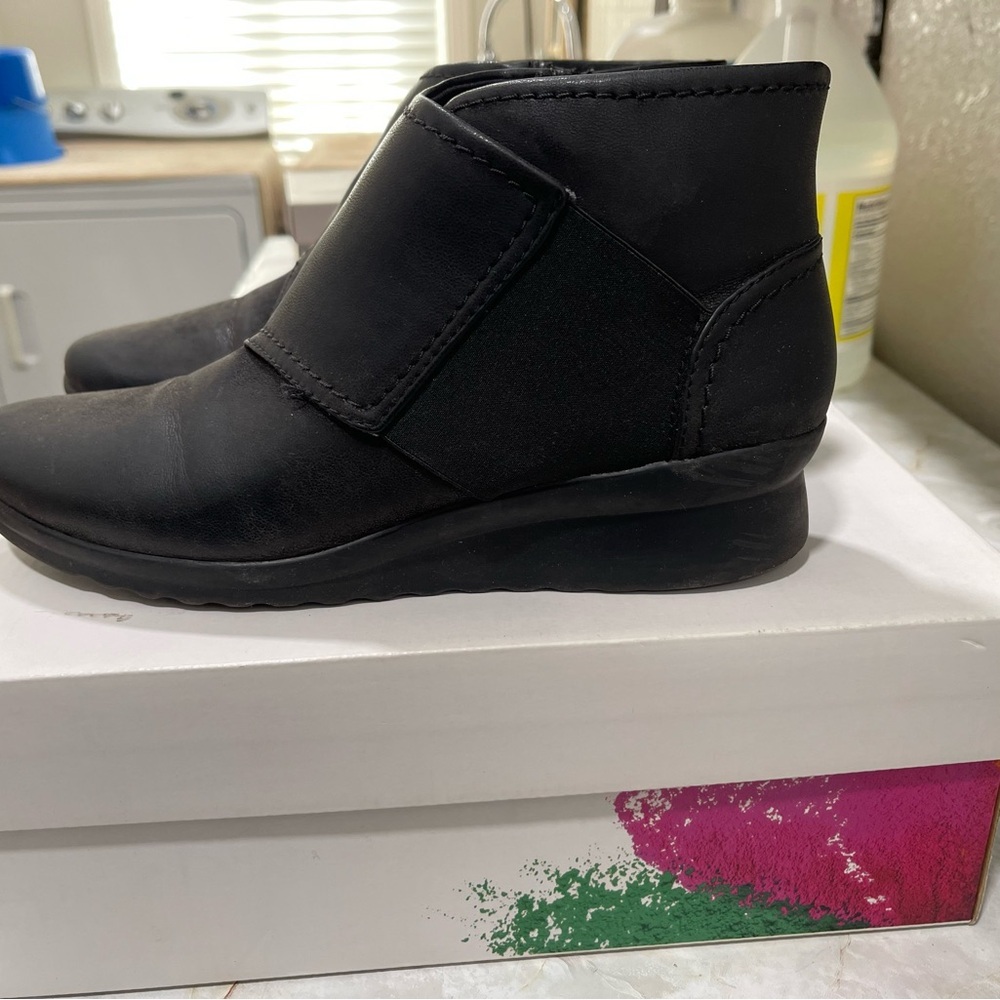 Cloudsteppers by Clarks Black Ankle Boots